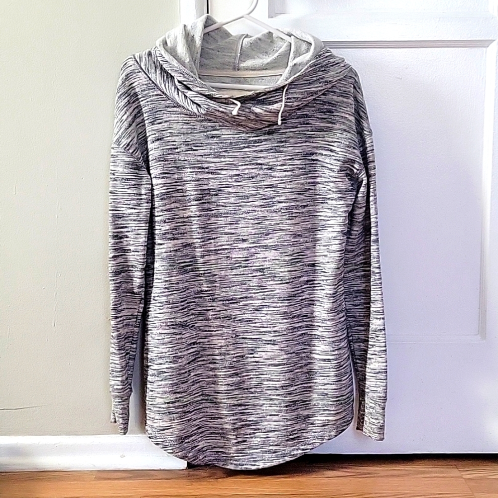 Long Cowl Neck Hoodie